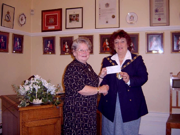 Margaret Wilson with Councillor Pat West